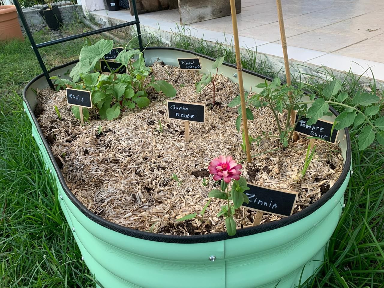 Bac en acier galvanisé vert turquoise – Image 2